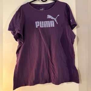 Puma Deep Purple Crew Neck Tee woman’s XXL